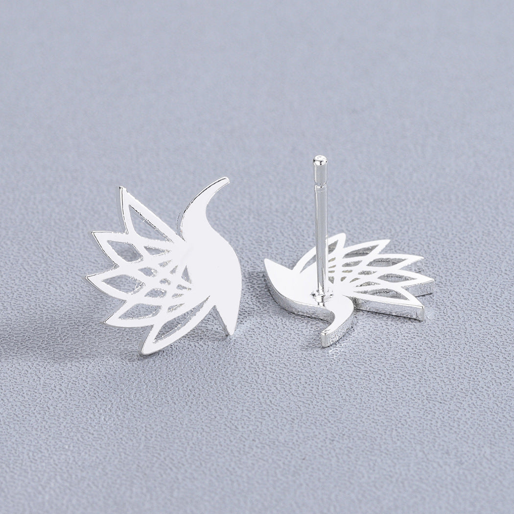 Little Bird Pigeon Stainless Steel Earrings