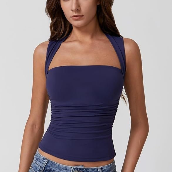 Summer Square-neck Tank Vest Ins