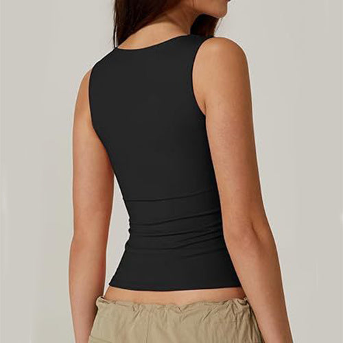 Summer Square-neck Tank Vest Ins