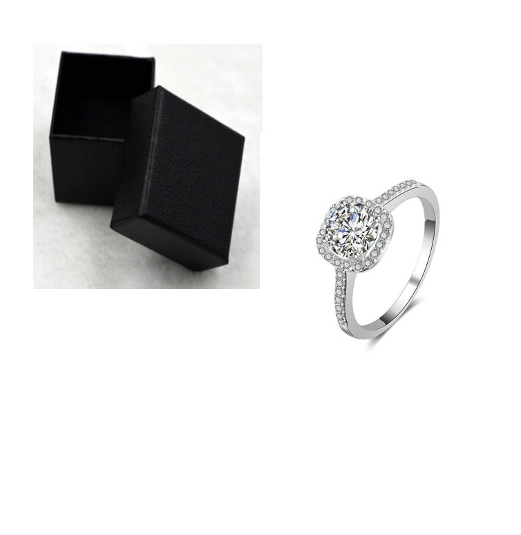 Wedding Rings for Women Silver Color