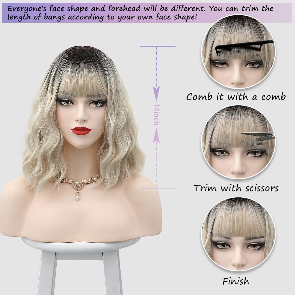 hort Hair Dyeing Human Hair Wigs