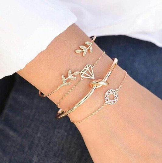 Tocona  T Fashion Bohemia Leaf  Bracelet