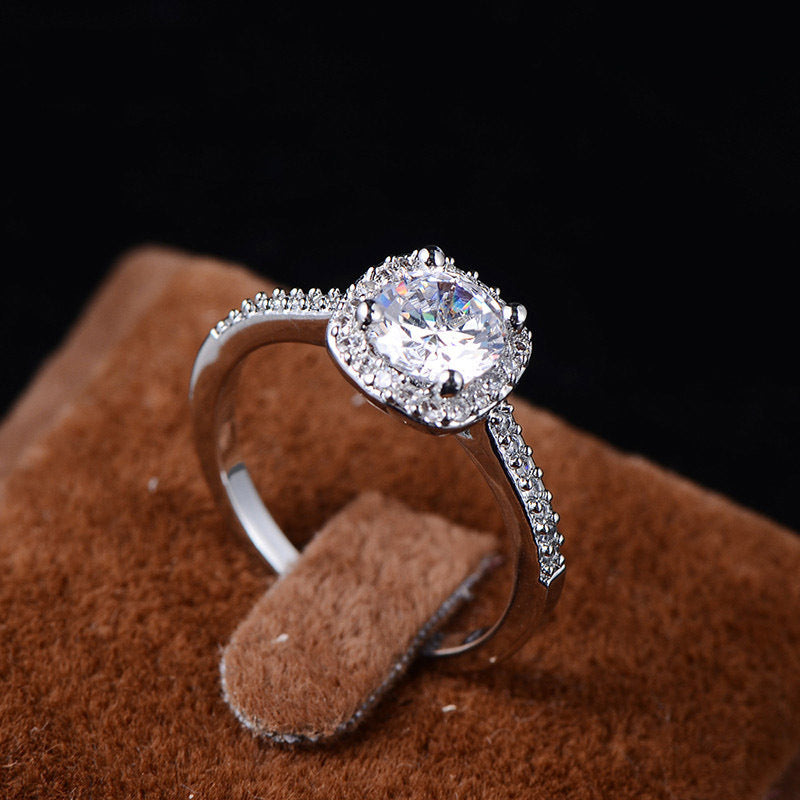 Wedding Rings for Women Silver Color