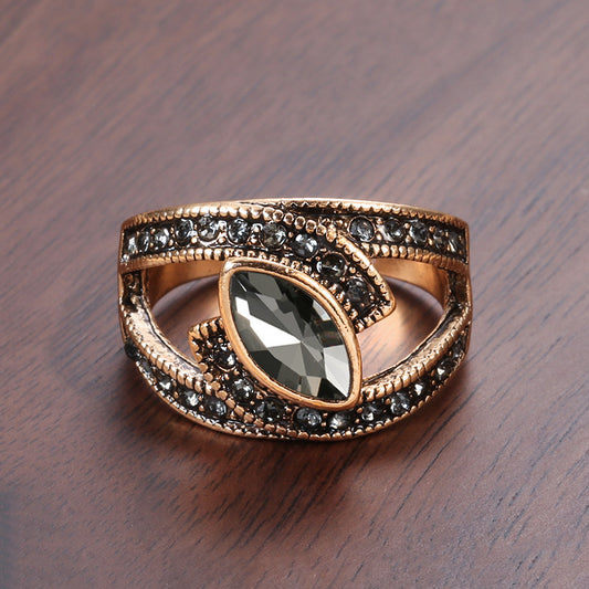 Kinel Boho Ethnic  Crystal Ring
