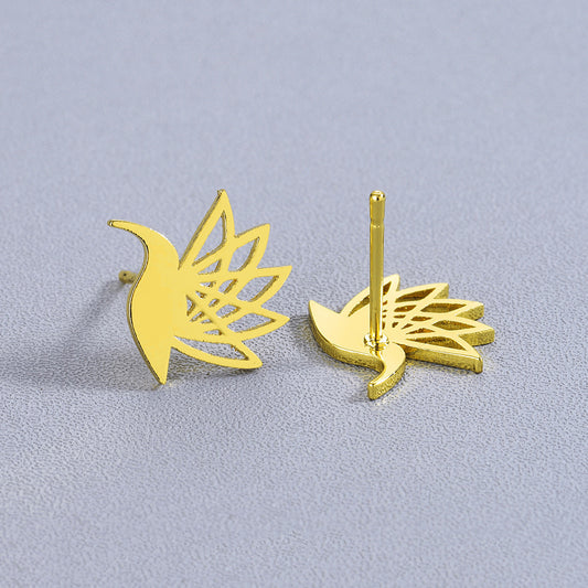 Little Bird Pigeon Stainless Steel Earrings