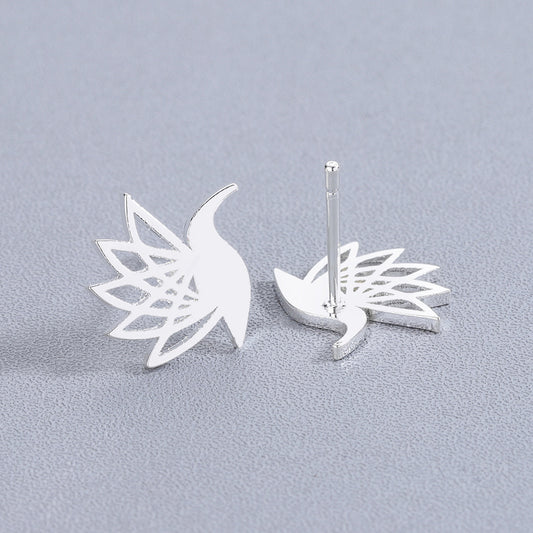 Little Bird Pigeon Stainless Steel Earrings