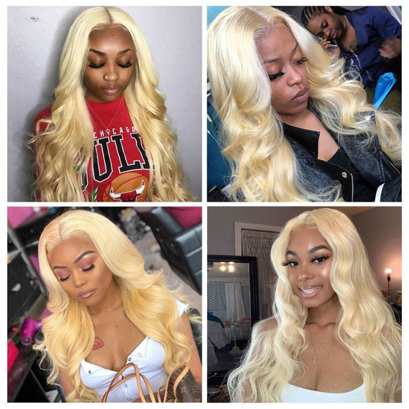 Blonde Lace Front Human Hair Wigs