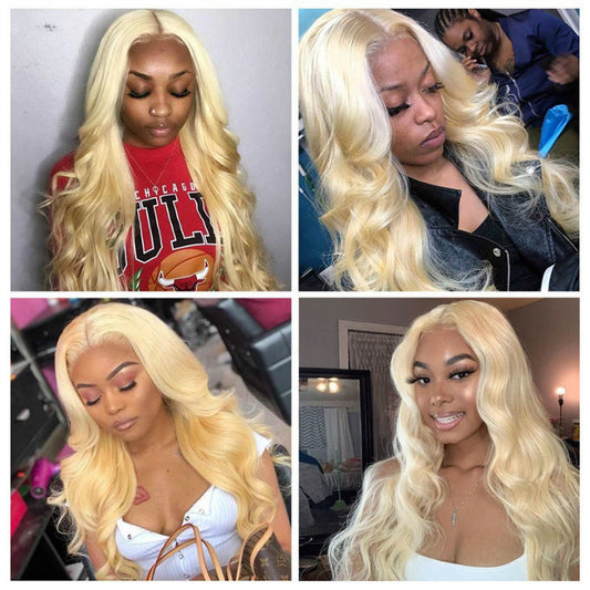 Blonde Lace Front Human Hair Wigs