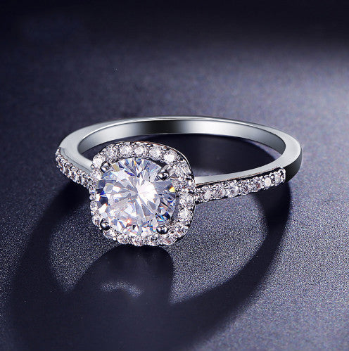 Wedding Rings for Women Silver Color