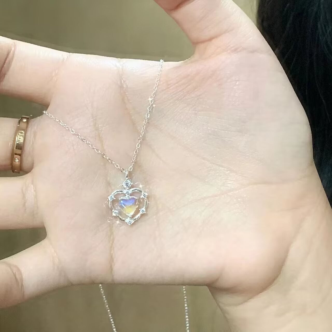 Gradient Heart Necklace