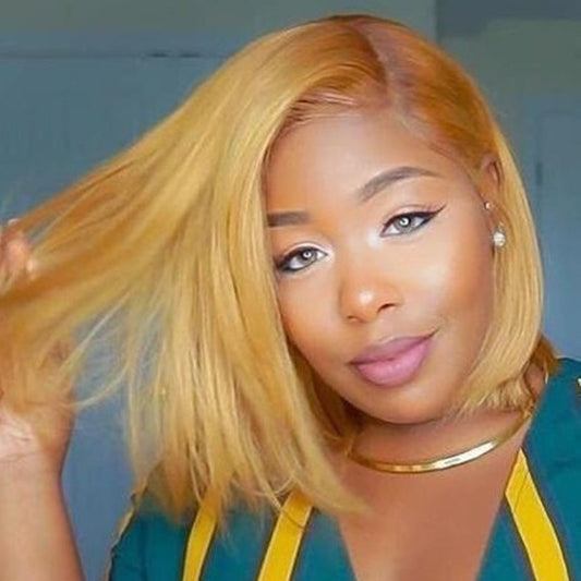 Short Blond Human Hair Wigs