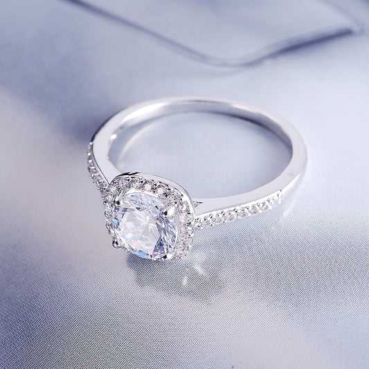 Wedding Rings for Women Silver Color