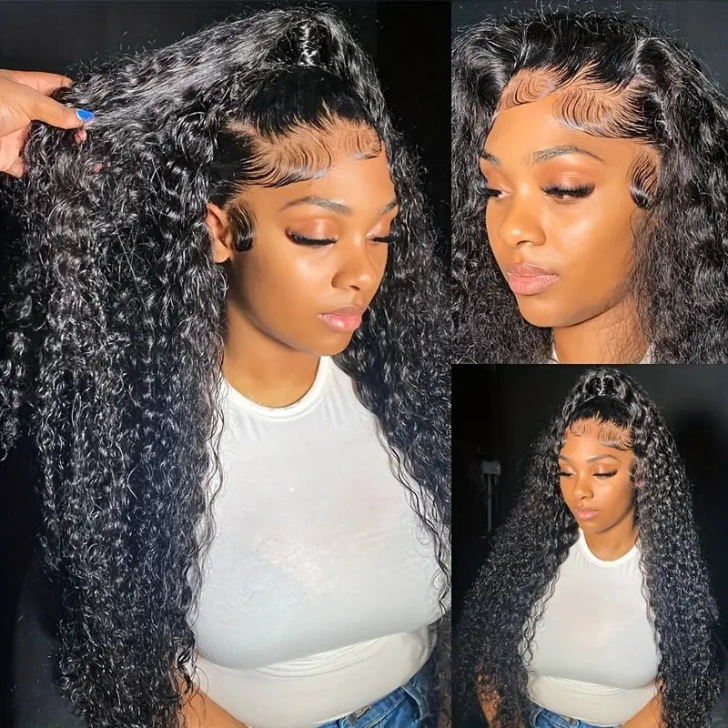 Fashion Front Lace Wigs With Small Curly Hair A