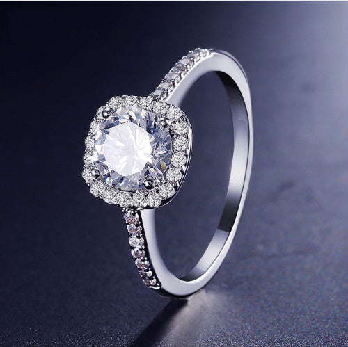 Wedding Rings for Women Silver Color