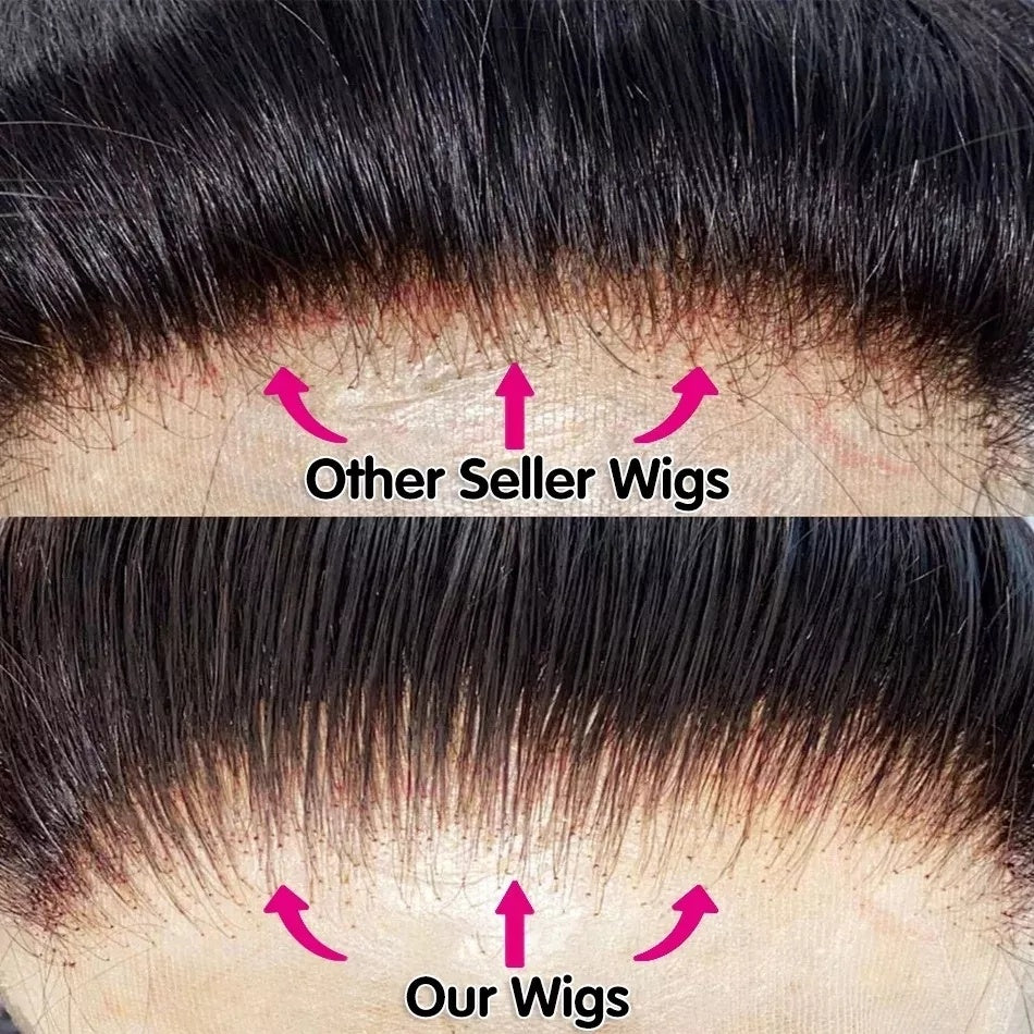 6x4 Density Virgin Human Hair Wigs