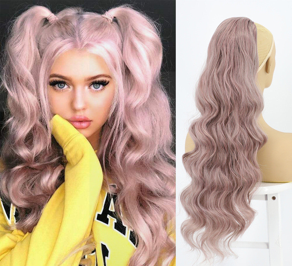 Big Wave Drawstring Ponytail Human Hair Wigs