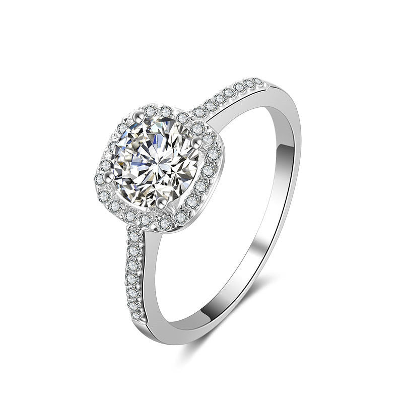 Wedding Rings for Women Silver Color
