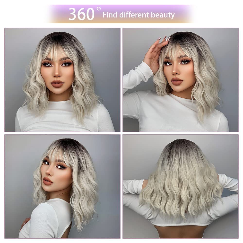 hort Hair Dyeing Human Hair Wigs