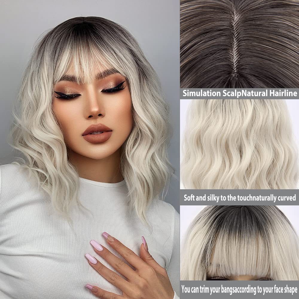 hort Hair Dyeing Human Hair Wigs