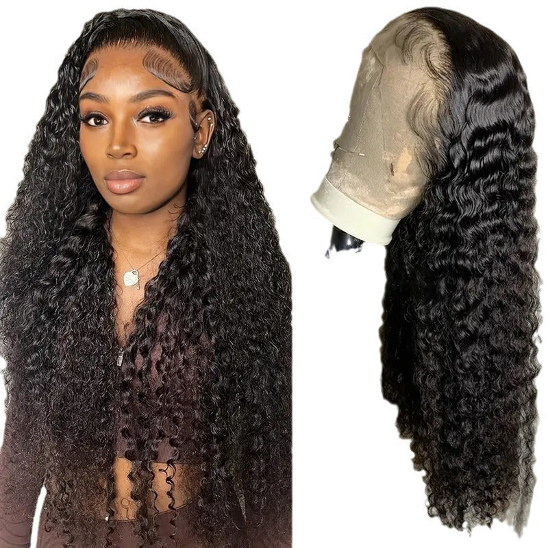 Fashion Front Lace Wigs With Small Curly Hair A
