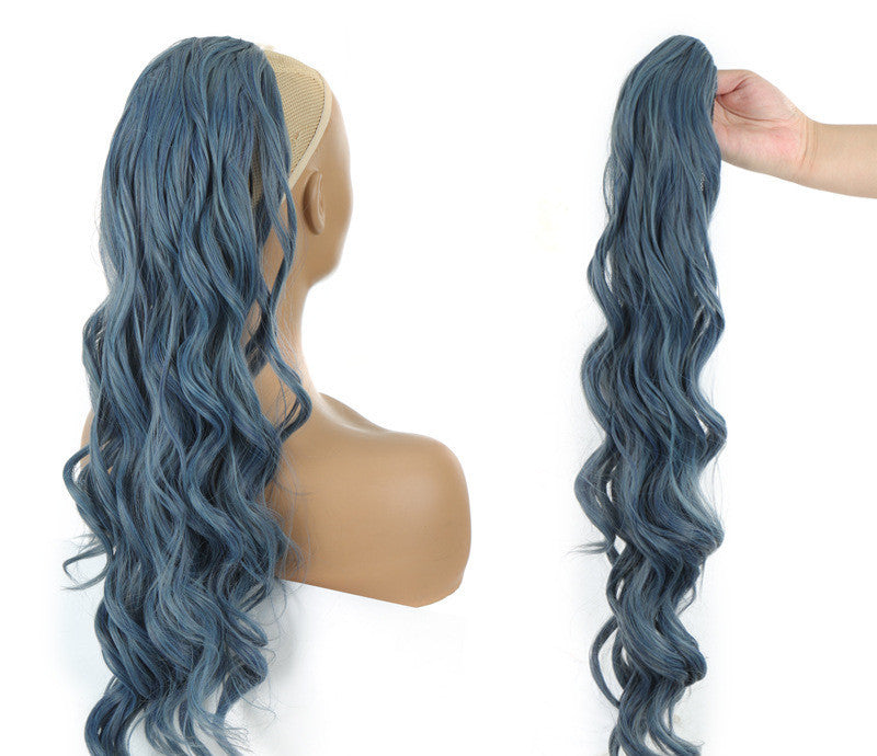 Big Wave Drawstring Ponytail Human Hair Wigs