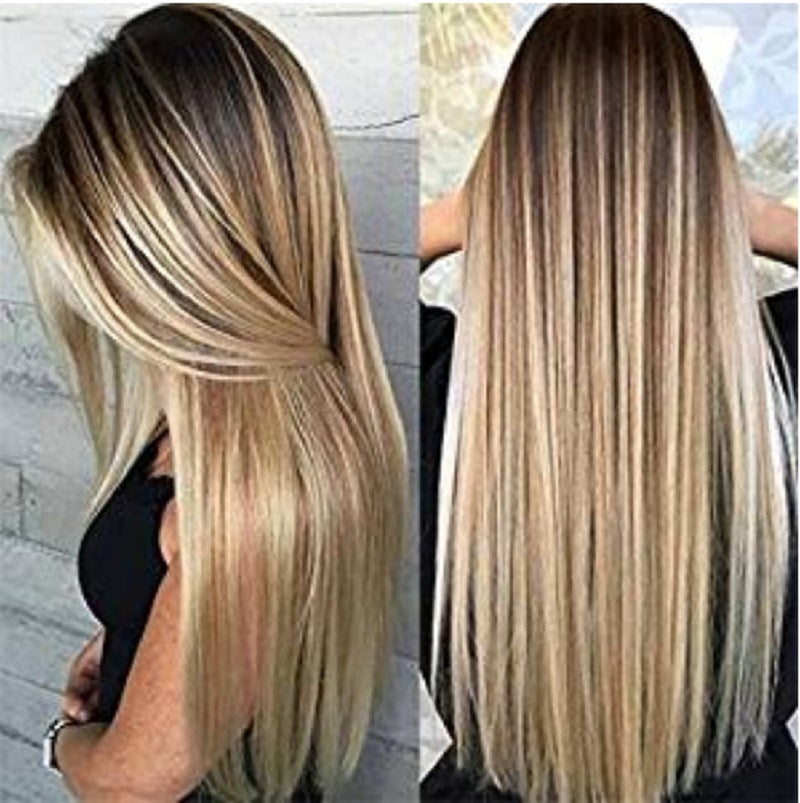 Golden Brown Gradient Human Hair Wigs